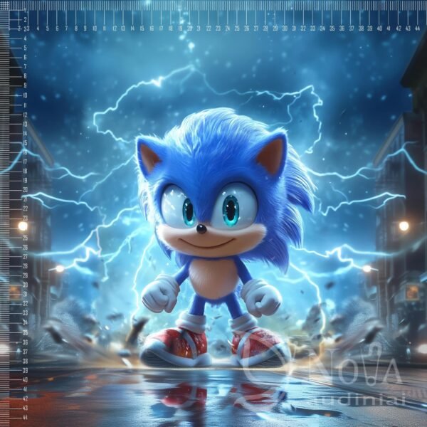 Kilpinis trikotažas "Sonic Žaibai"