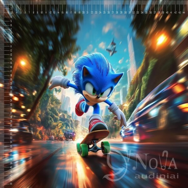 Kilpinis trikotažas "Sonic Riedlentė" 1