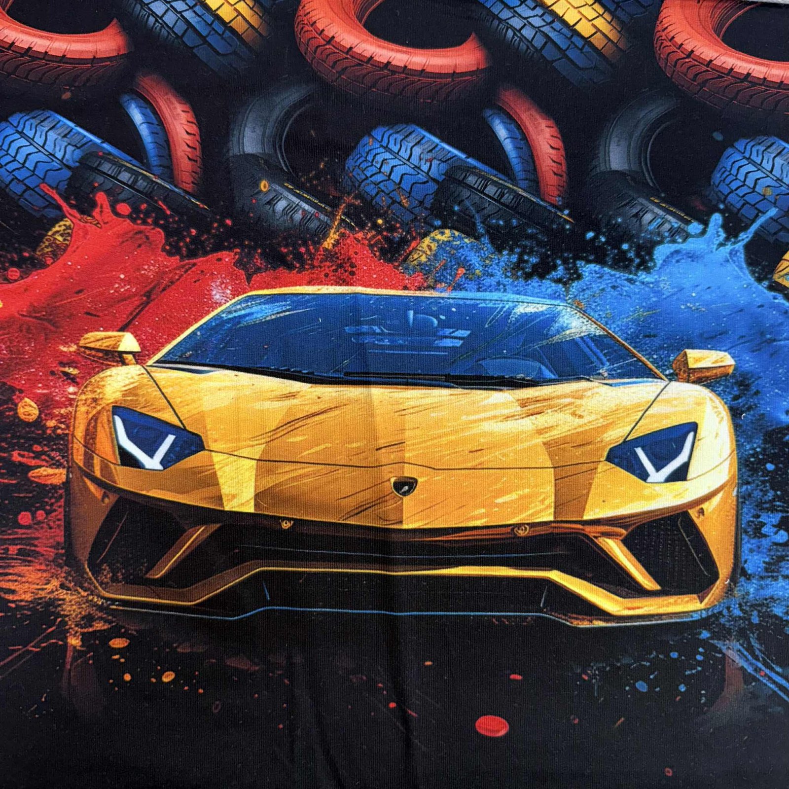 Kilpinis trikotažas "Lamborgini auto"
