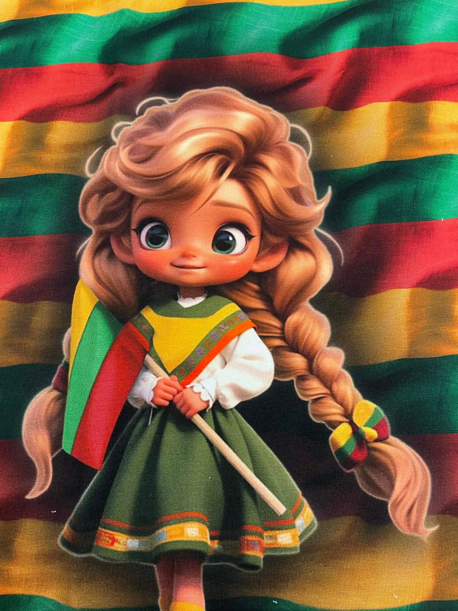 Kilpinis trikotažas "Lietuva mergaite”